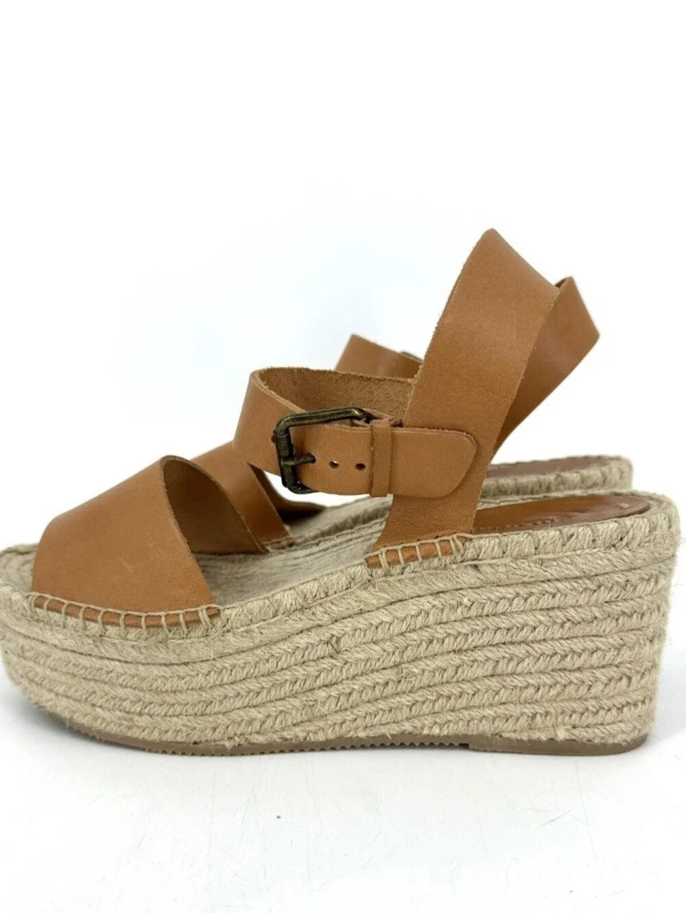 Soludos Tan Espadrille Wedge Sandals Size 6.5